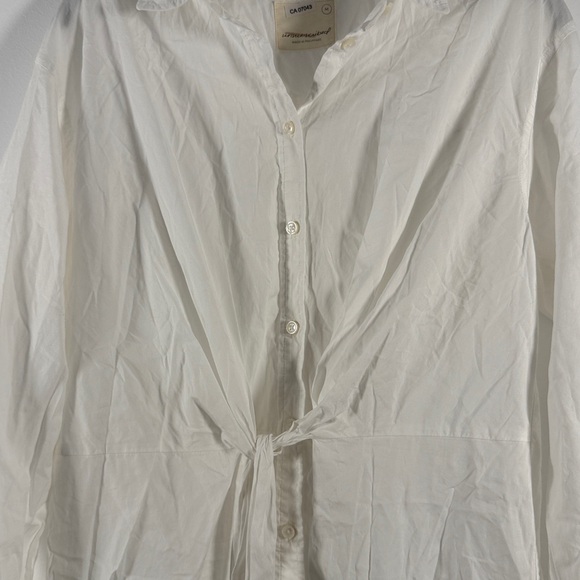 NWOT Unsubscribed White Mini Shirt Dress - Picture 4 of 7